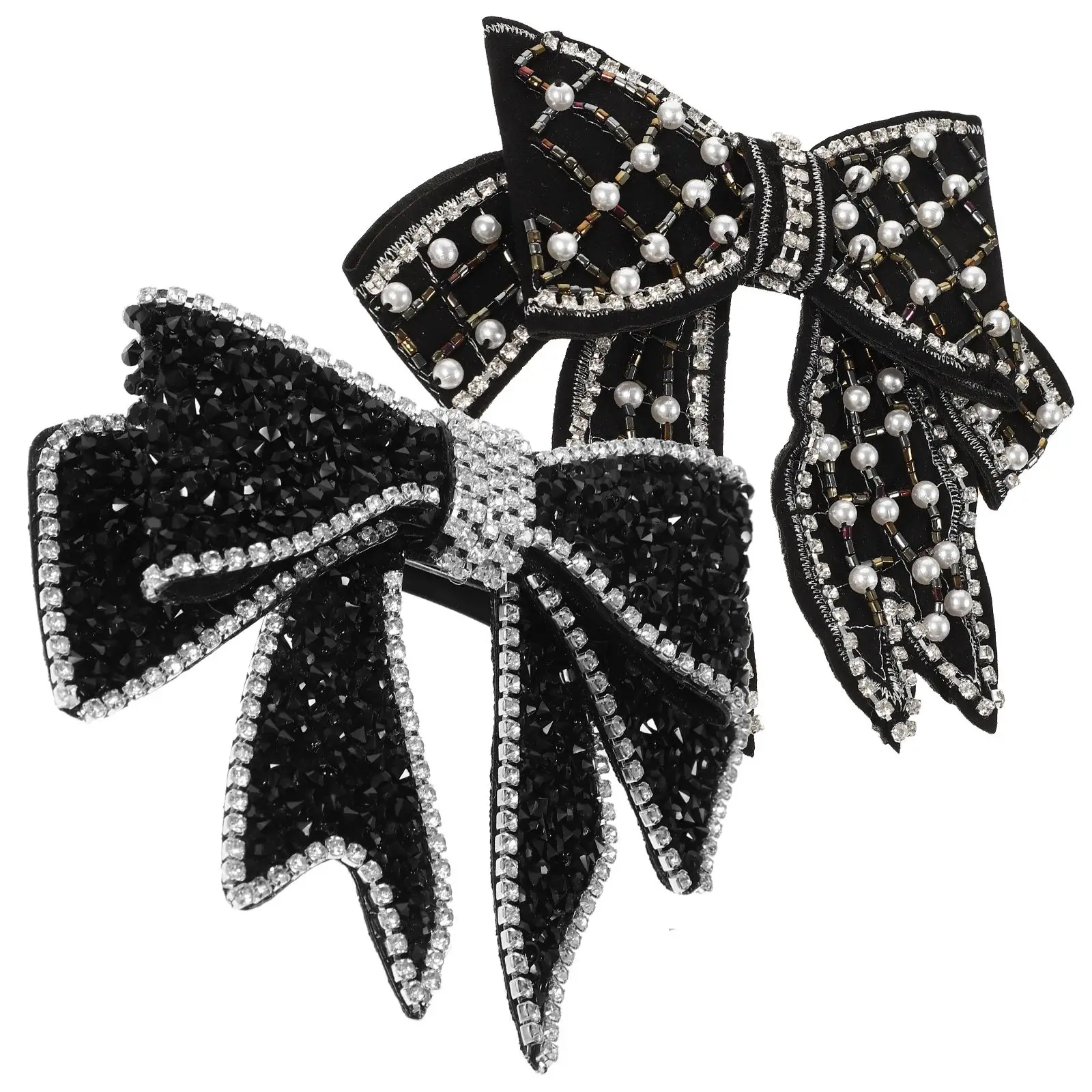 2 Pcs Bow Hairpin Clips Black White Large Crystal Decorative Fabric Headdress Accessories For Wedding Party Gifts
2 Pcs Bow Hairpin Clips Black White Large Crystal Decorative Fabric Headdress Accessories For Wedding Party Gifts