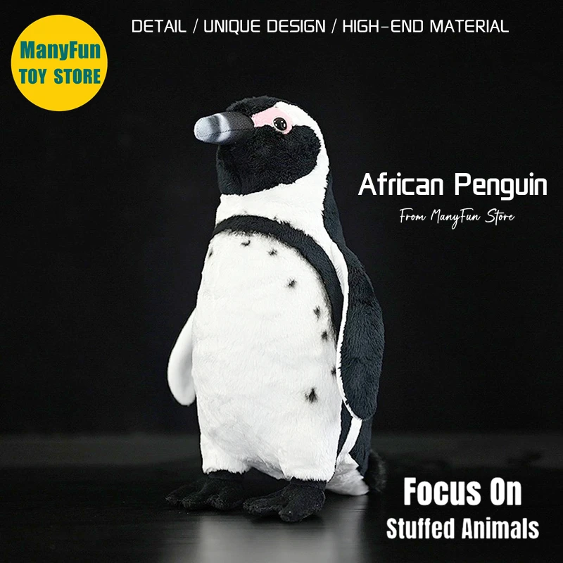 African Penguin Plush Toy High Fidelity Black Footed Penguin Plushie Penguin Peluche Lifelike Stuffed Animals Simulation Toy Kid
African Penguin Plush Toy High Fidelity Black Footed Penguin Plushie Penguin Peluche Lifelike Stuffed Animals Simulation Toy Kid