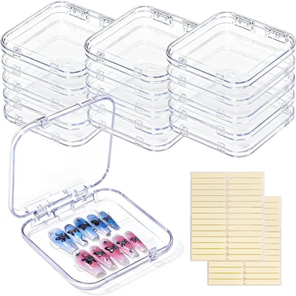 16 Pcs Nail Storage Box, with Adhesive Double Sided Tape, Acrylic Press on Nails Packaging Fake Nail Storage Case
16 Pcs Nail Storage Box, with Adhesive Double Sided Tape, Acrylic Press on Nails Packaging Fake Nail Storage Case