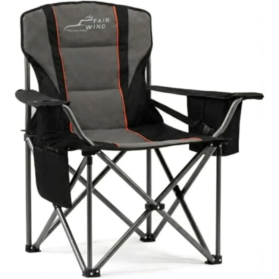 Heavy Duty Camping Chair Oversized Padded Folding Chair for Big and Tall 450lbs Extra Wide Seat with Integrated Cooler Storage
Heavy Duty Camping Chair Oversized Padded Folding Chair for Big and Tall 450lbs Extra Wide Seat with Integrated Cooler Storage