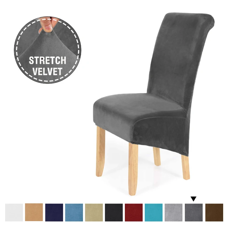 XL Size Stretch Velvet Dining Chair Covers Removable Washable Large Soft Dining Kitchen Home Restaurant Chair Slipcovers
XL Size Stretch Velvet Dining Chair Covers Removable Washable Large Soft Dining Kitchen Home Restaurant Chair Slipcovers
