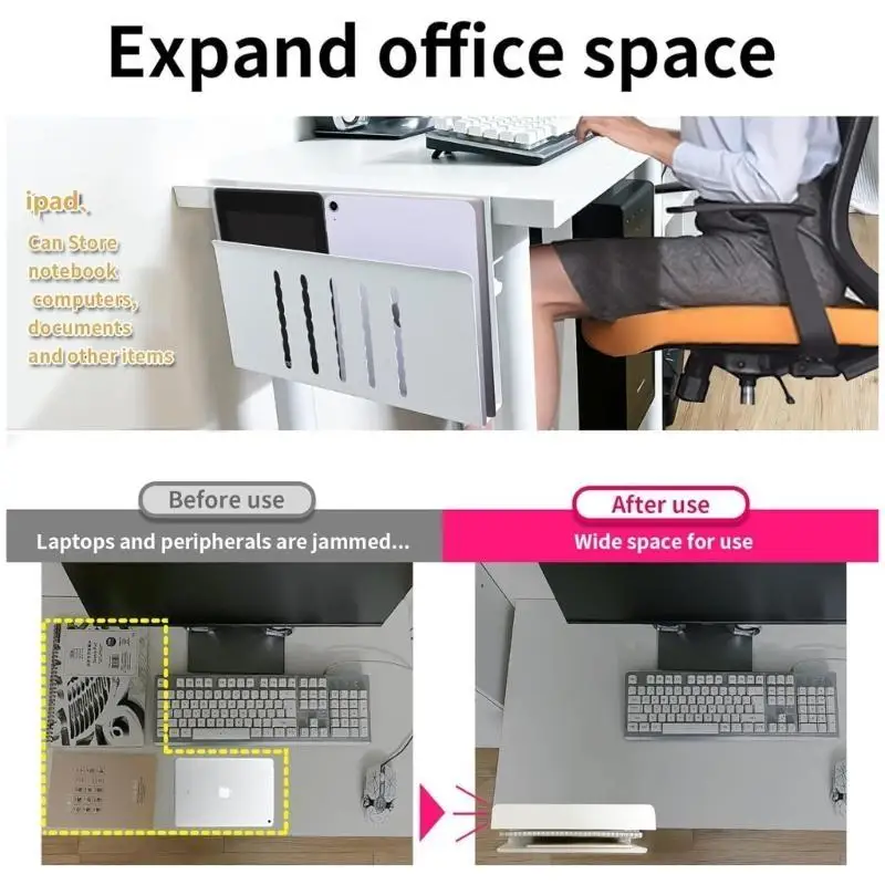 652F Aluminum Notebook Holder, Desk Hanging Laptop Organizgers, for Office Workers, Students, Gamers Office Desk Organization
652F Aluminum Notebook Holder, Desk Hanging Laptop Organizgers, for Office Workers, Students, Gamers Office Desk Organization