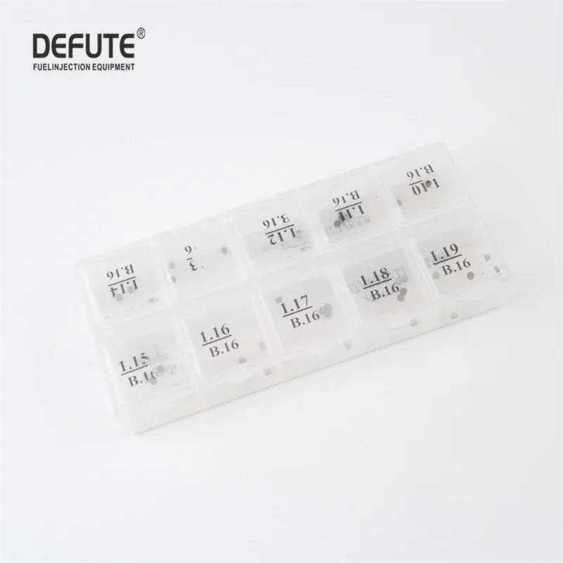 B16 (2.3) Ø pressure common rail injector adjusting shim 50 a box of 10 kinds of thickness with good quality and ensure
B16 (2.3) Ø pressure common rail injector adjusting shim 50 a box of 10 kinds of thickness with good quality and ensure