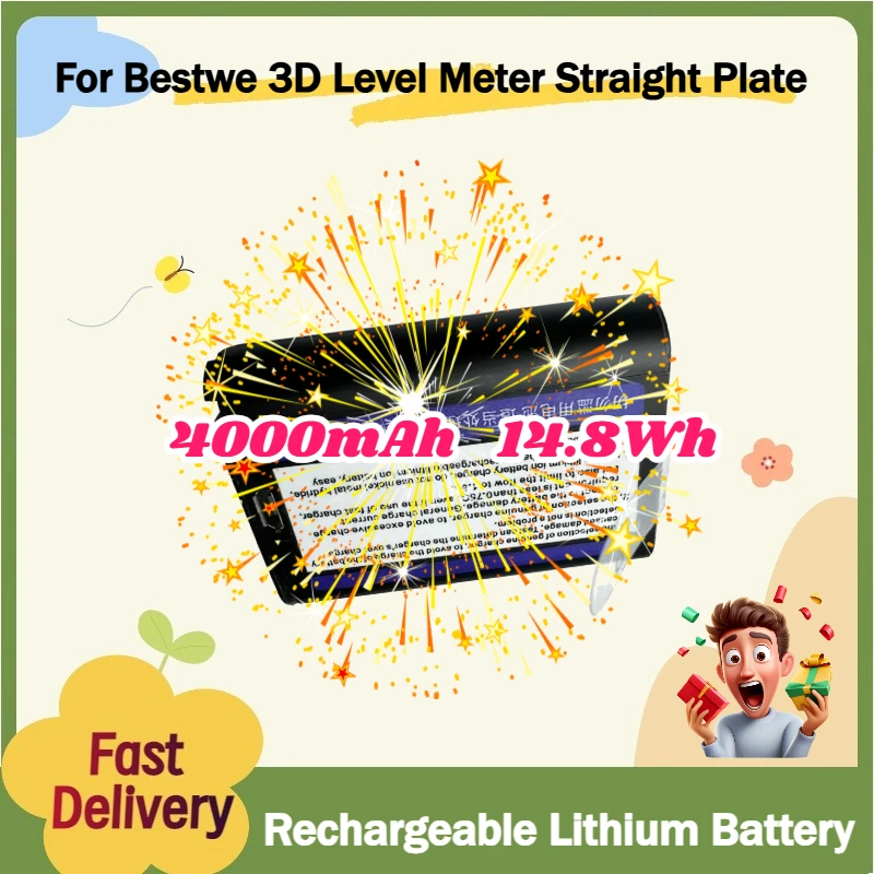 For Bestwe 3D Level Meter Straight Plate Lithium Battery Laser 8 Line 12 Line Wall Sticker 4000mAh 14.8Wh Rechargeable Battery
For Bestwe 3D Level Meter Straight Plate Lithium Battery Laser 8 Line 12 Line Wall Sticker 4000mAh 14.8Wh Rechargeable Battery