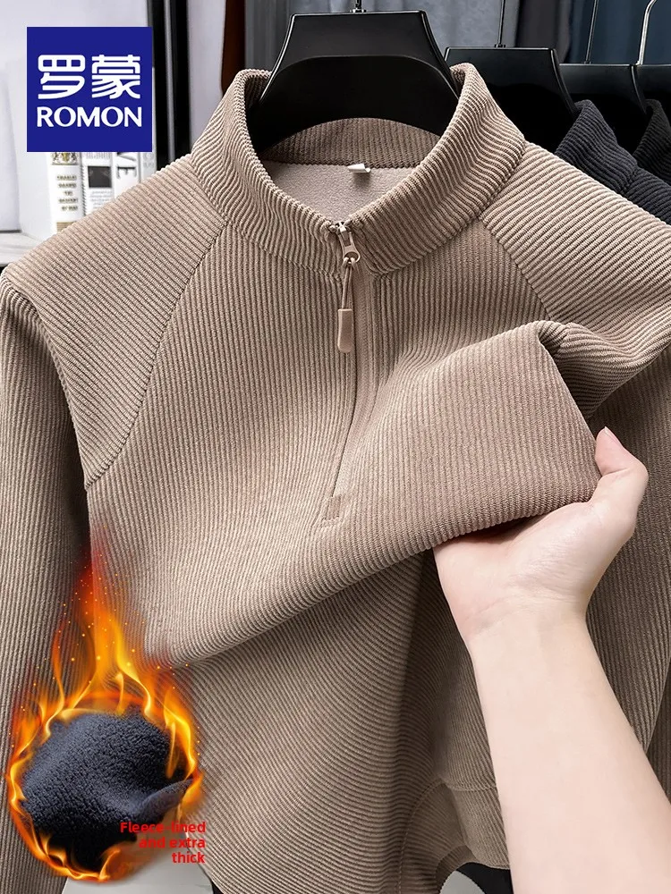 Rn Men's Thiened f Zipper Stand Collar Sweatirt Casual Fce Lined Comfortable Warm Base irt for Autumn Winter
Rn Men's Thiened f Zipper Stand Collar Sweatirt Casual Fce Lined Comfortable Warm Base irt for Autumn Winter