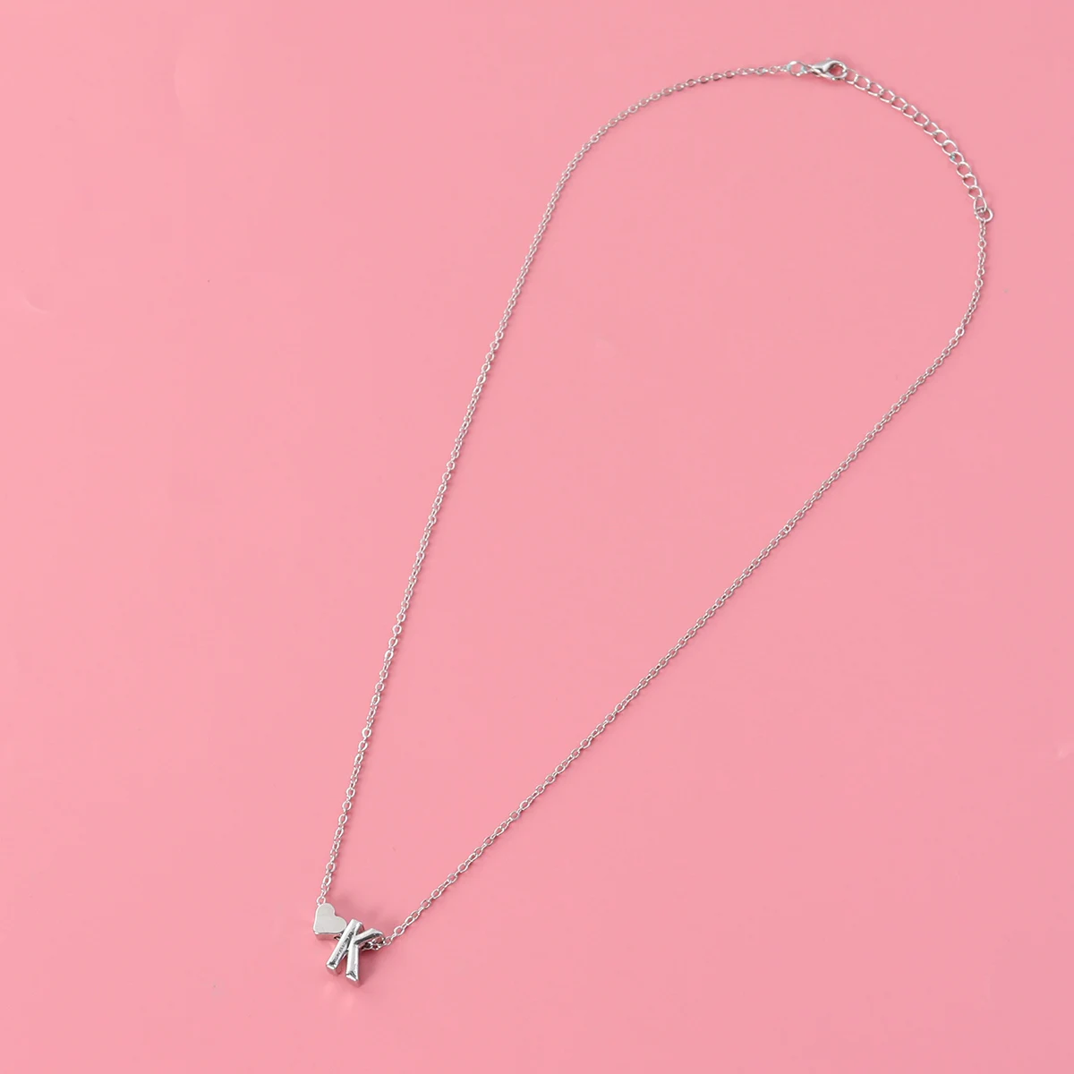 Peach Heart Shape Silver Necklace Personalized Alphabet Letter Jewelry for Women Lightweight Comfortable Gift Women Necklace
Peach Heart Shape Silver Necklace Personalized Alphabet Letter Jewelry for Women Lightweight Comfortable Gift Women Necklace