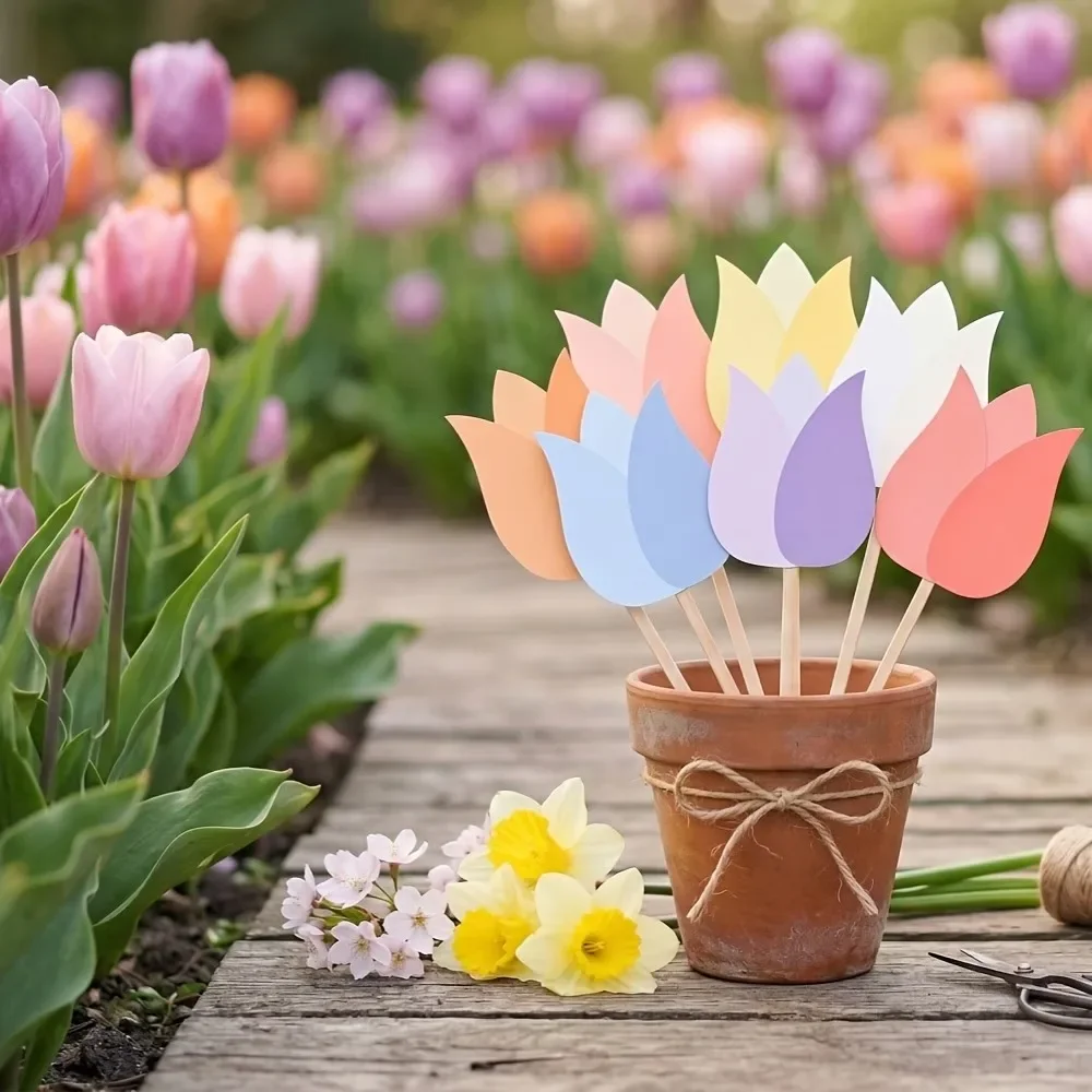 DIY Tulip Flower Bouquet Gift Card Set, Spring Teacher Appreciation Week Craft, Mother's Day Thank You Gift Making Kit
DIY Tulip Flower Bouquet Gift Card Set, Spring Teacher Appreciation Week Craft, Mother's Day Thank You Gift Making Kit
