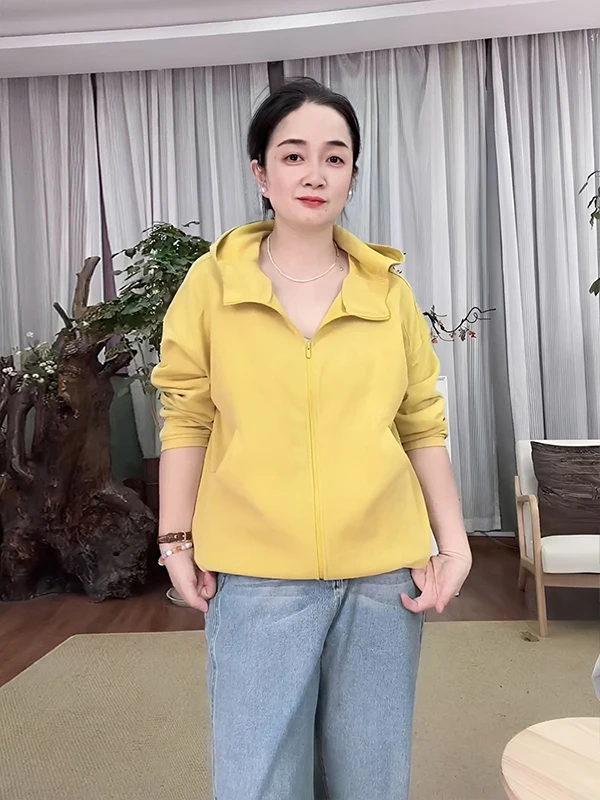 High-End Yellow Long-Sve Silk Hoodie Jaet for Women Spring 2026 Spor Casual Loose Fit Zipper Sle Streetwear
High-End Yellow Long-Sve Silk Hoodie Jaet for Women Spring 2026 Spor Casual Loose Fit Zipper Sle Streetwear