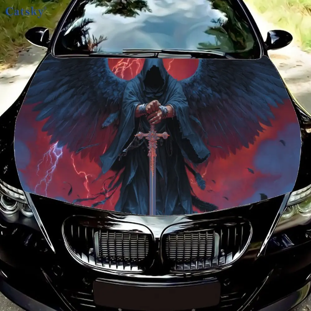 Фэнтезийный стиль ангела, наклейка на капот автомобиля, самоклеящаяся водонепроницаемая наклейка на капот автомобиля из ПВХ, украшение автомобиля, устойчивая к царапинам наклейка Prote 
Фэнтезийный стиль ангела, наклейка на капот автомобиля, самоклеящаяся водонепроницаемая наклейка на капот автомобиля из ПВХ, украшение автомобиля, устойчивая к царапинам наклейка Prote