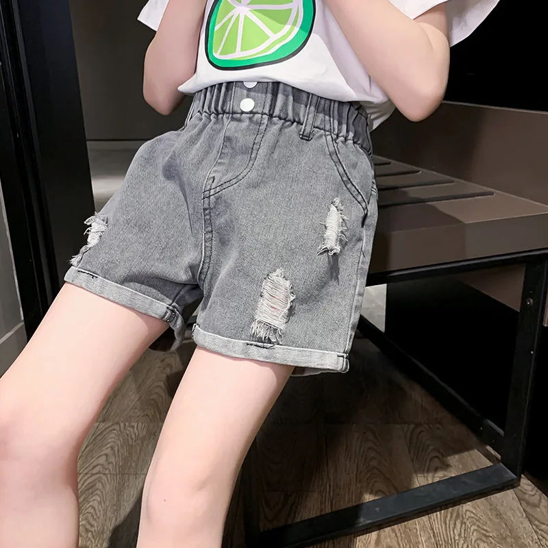 New Summer Girls Denim Shorts Fashion Hole Children Jeans Korea Style Girl Casual Cowboy Shorts Elastic Waist Kids Toddler Pants
New Summer Girls Denim Shorts Fashion Hole Children Jeans Korea Style Girl Casual Cowboy Shorts Elastic Waist Kids Toddler Pants
