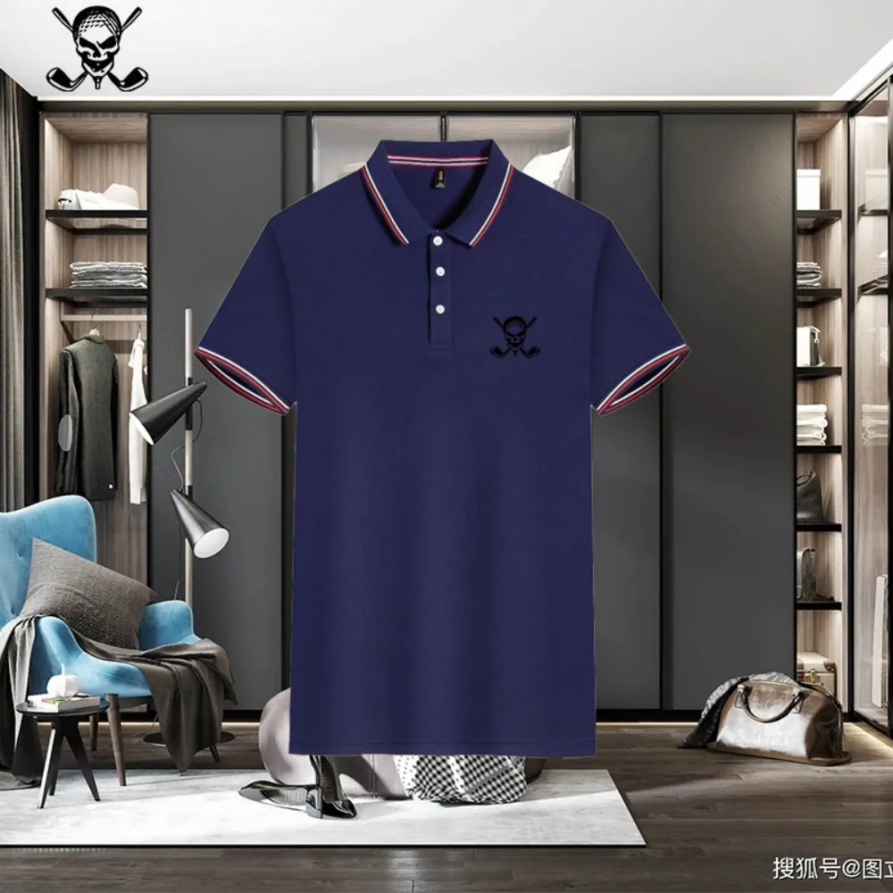Lapel shirt summer short sleeved men's fashionable casual breathable polo shirt men's summer top
Lapel shirt summer short sleeved men's fashionable casual breathable polo shirt men's summer top