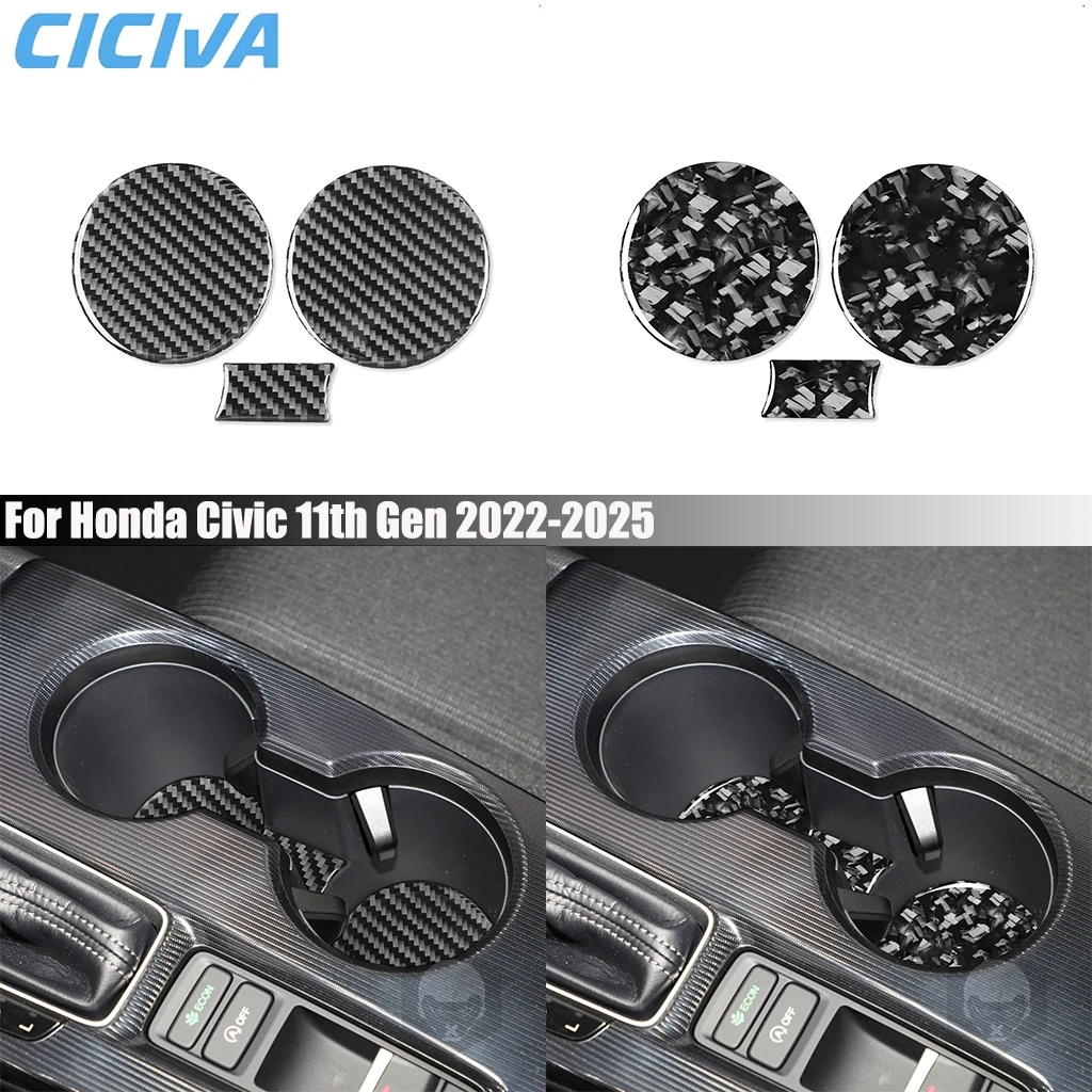 Carbon Fiber Car Accessories Center Console Cup Holder Cover Stickers Interior Trim For Honda Civic 11th Gen 2022 2023 2024 2025
Carbon Fiber Car Accessories Center Console Cup Holder Cover Stickers Interior Trim For Honda Civic 11th Gen 2022 2023 2024 2025