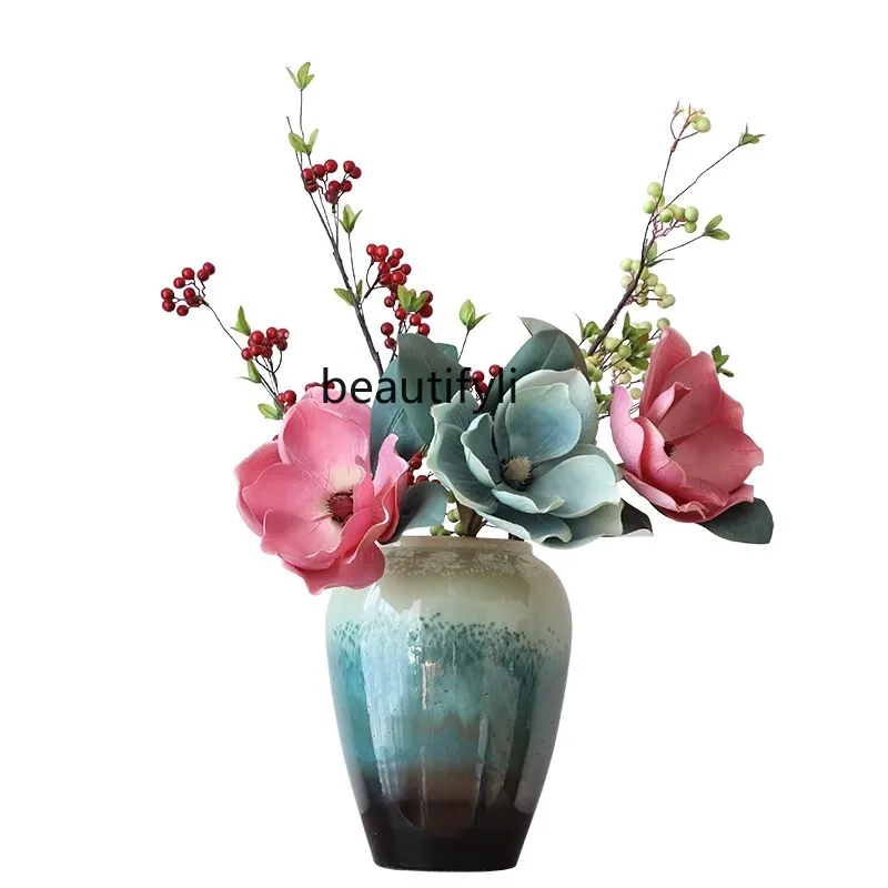 Modern New Chinese Style Simple Style Table Vase Interior Living Room Decoration Decorative Jingdezhen Ceramics
Modern New Chinese Style Simple Style Table Vase Interior Living Room Decoration Decorative Jingdezhen Ceramics