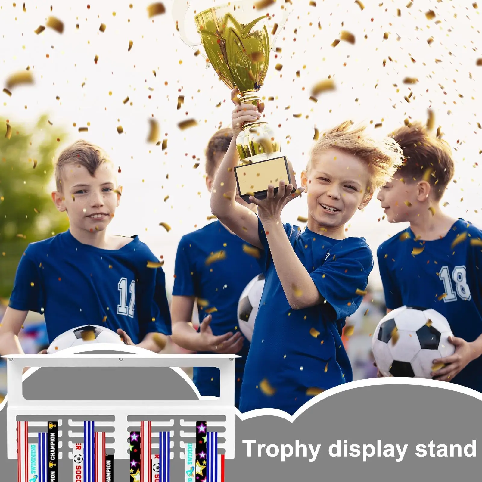 Трофейная настенная полка, металлическая вешалка для награды, настенная стойка, подставка для дисплея, стойка для детей, любителей спорта, комната для хранения, гостиная, бейсбол
Трофейная настенная полка, металлическая вешалка для награды, настенная стойка, подставка для дисплея, стойка для детей, любителей спорта, комната для хранения, гостиная, бейсбол