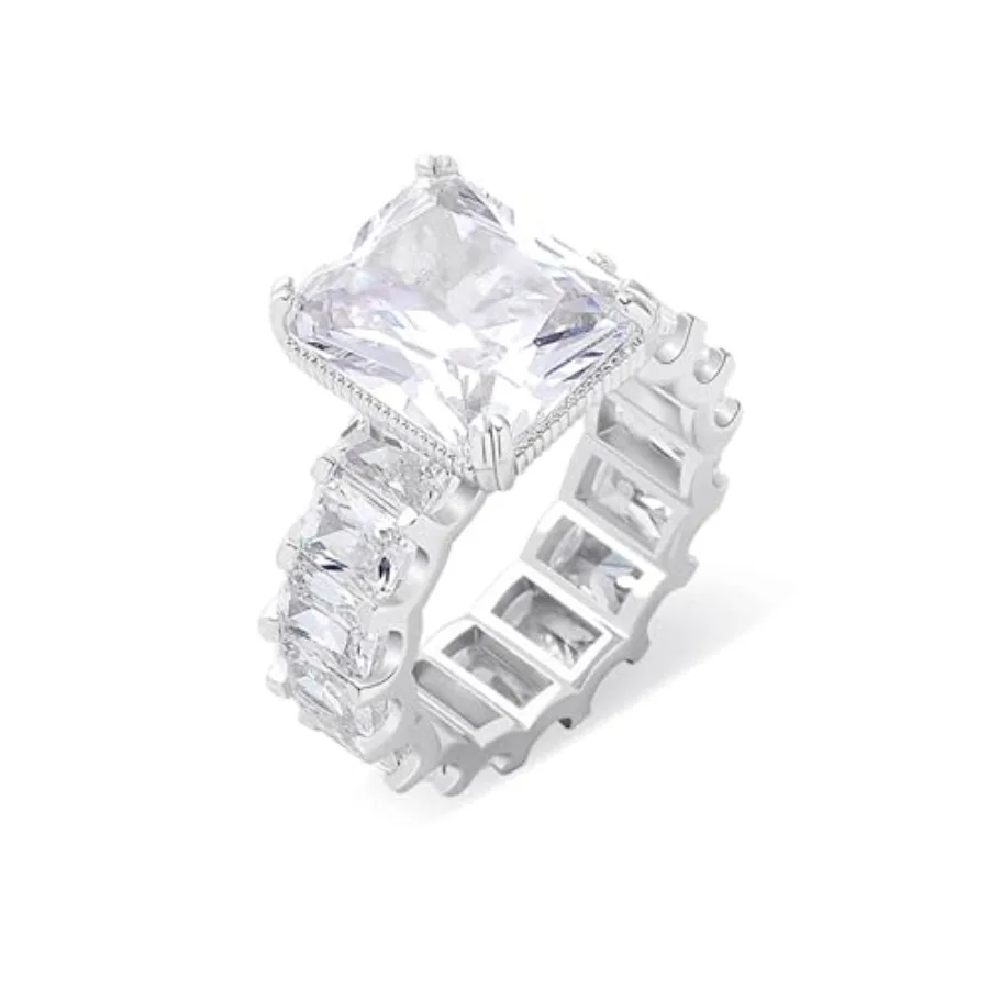 Radiant Cut Moissanite Engagement Ring for Women, 14K Gold Eternal Promise Wedding Band, Anniversary Wedding Gift for Her, Prom
Radiant Cut Moissanite Engagement Ring for Women, 14K Gold Eternal Promise Wedding Band, Anniversary Wedding Gift for Her, Prom