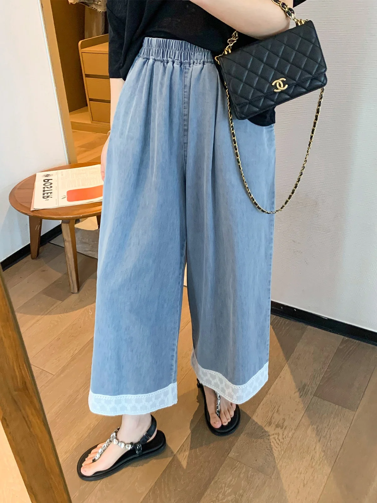 Love Devil Fi Light Blue Retro Straight Leg Nine-Tenths Jeans Women's Loose Casual Pants High Waist Patchwork Spring 2026
Love Devil Fi Light Blue Retro Straight Leg Nine-Tenths Jeans Women's Loose Casual Pants High Waist Patchwork Spring 2026