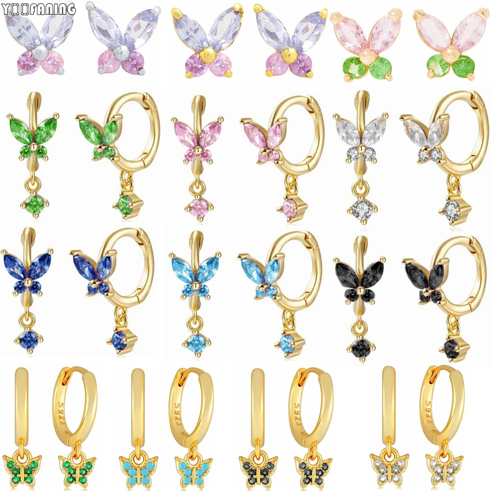 925 Sterling Silver Ear Needle Sweet Exquisite Hoop Earrings Advanced Butterfly Series Design Earrings for Women Jewelry Patty
925 Sterling Silver Ear Needle Sweet Exquisite Hoop Earrings Advanced Butterfly Series Design Earrings for Women Jewelry Patty