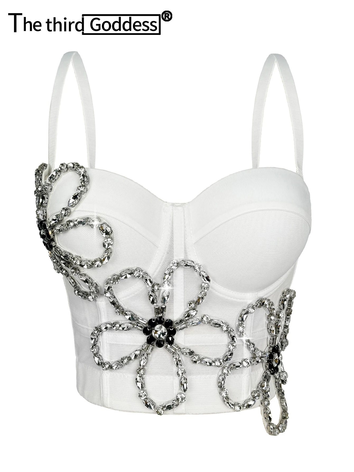 Sexy backless rhinestone corset crop top women summer club party tops woman white halter tank top hotwife rave street wear bra 
Sexy backless rhinestone corset crop top women summer club party tops woman white halter tank top hotwife rave street wear bra
