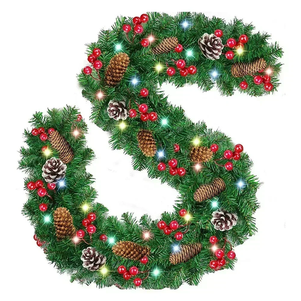 Christmas Garland With Pinecones Berries Artificial Christmas Wreaths For Homes Xmas Trees Doors Stairs New Year Decoration
Christmas Garland With Pinecones Berries Artificial Christmas Wreaths For Homes Xmas Trees Doors Stairs New Year Decoration