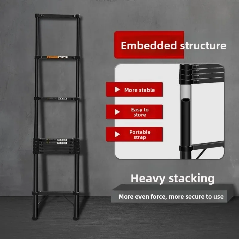 NEW Carbon Steel Ladder Retractable Collapsible Telescopic Ladder Can Be Accommodated High-rise Engineering Ladder Widened New M 
NEW Carbon Steel Ladder Retractable Collapsible Telescopic Ladder Can Be Accommodated High-rise Engineering Ladder Widened New M
