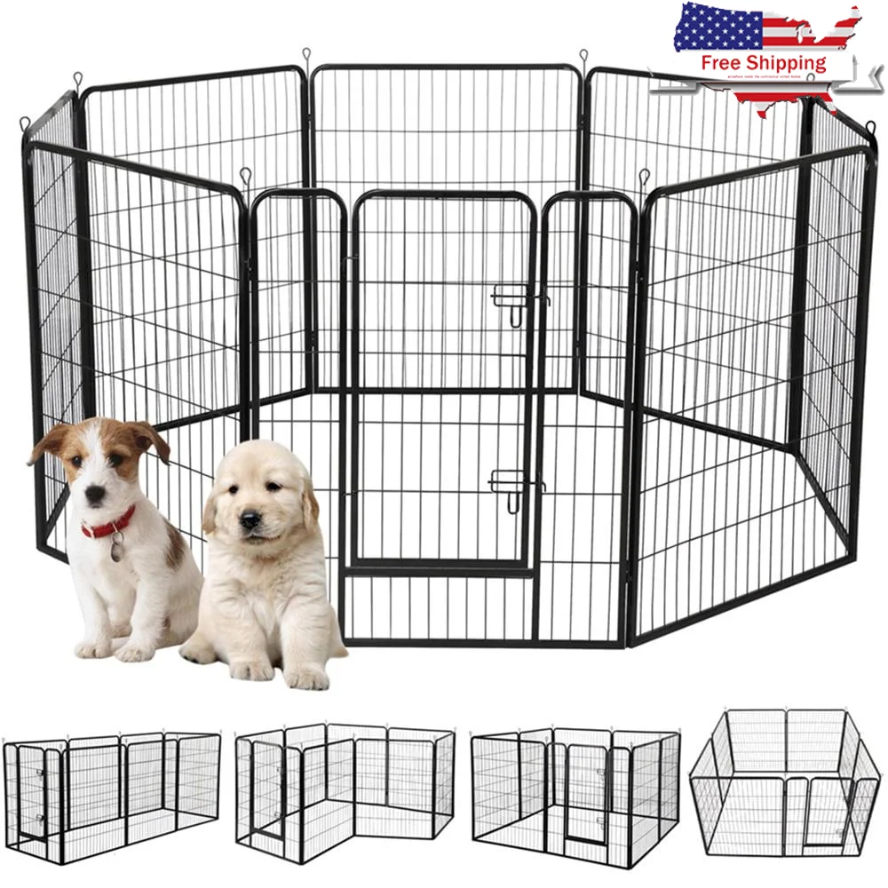 8 Panel Metal Dog Playpen Portable Pet Exercise Fence Indoor Outdoor Safe Modular Design
8 Panel Metal Dog Playpen Portable Pet Exercise Fence Indoor Outdoor Safe Modular Design