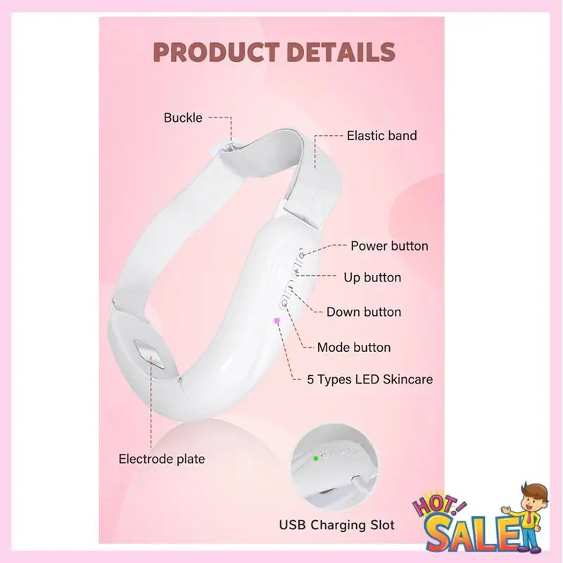 A88X Multi-Functional V Face Beauty Instrument, Massage Hot Compress Lifting And Firming, Ideal For Double Chin Reduction
A88X Multi-Functional V Face Beauty Instrument, Massage Hot Compress Lifting And Firming, Ideal For Double Chin Reduction