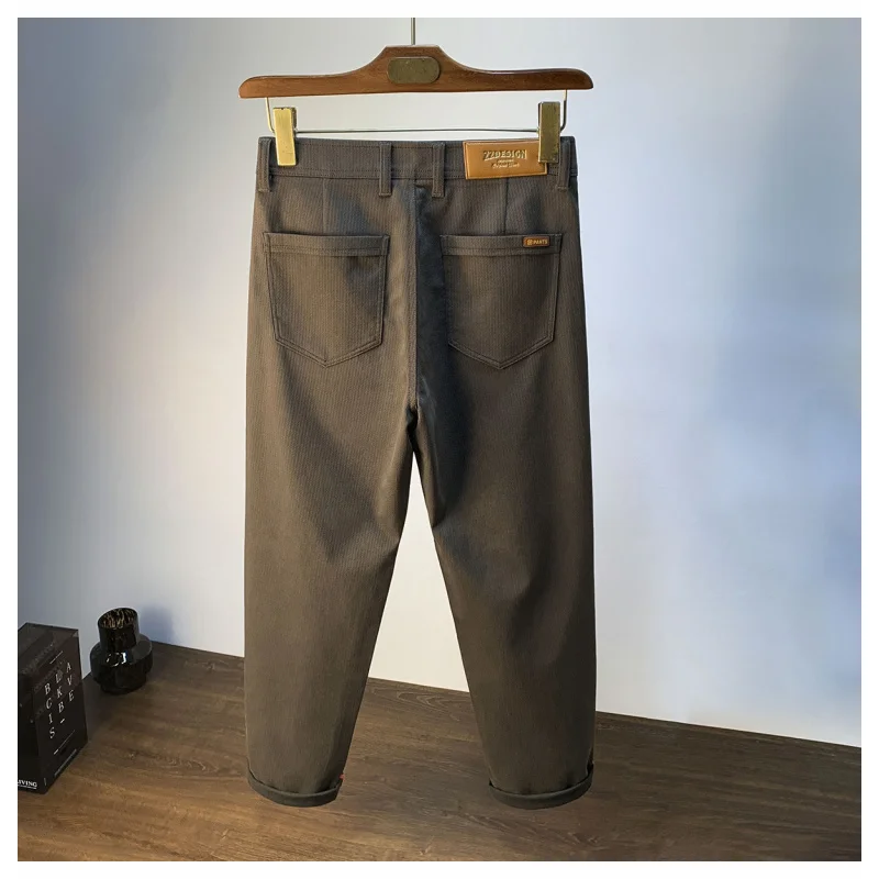 Spring and Autumn Men's Casual Pants High-End Slim Straight Elastic Draped Straight-Leg Pants Soft Comfortable Men's Dress Pants
Spring and Autumn Men's Casual Pants High-End Slim Straight Elastic Draped Straight-Leg Pants Soft Comfortable Men's Dress Pants