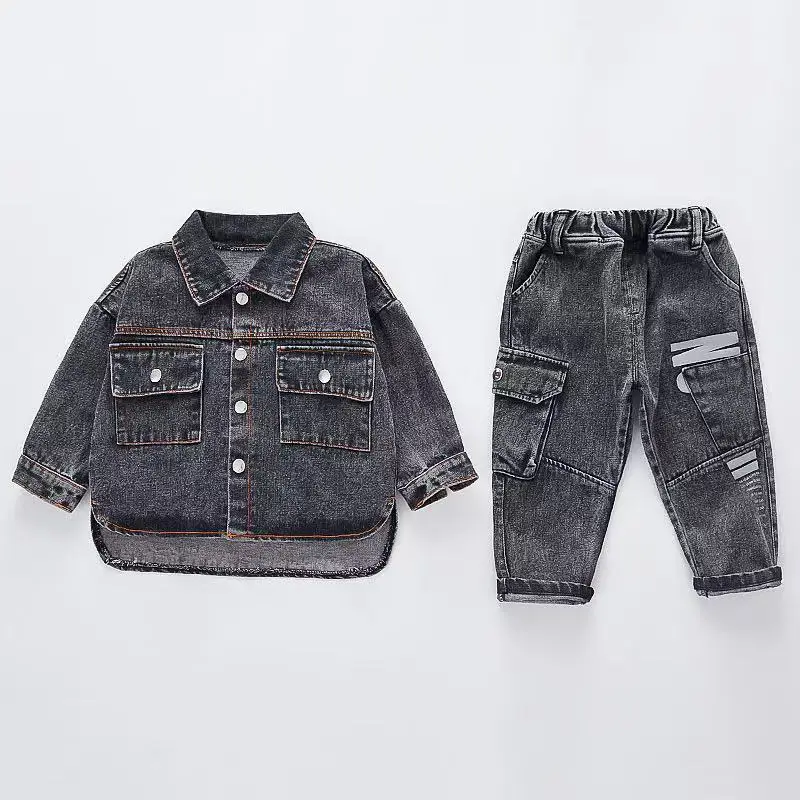 Children's Clothing Boys' Set Korean Version Small and Medium-sized Children's Spring and Autumn Casual Denim Two-piece Set
Children's Clothing Boys' Set Korean Version Small and Medium-sized Children's Spring and Autumn Casual Denim Two-piece Set