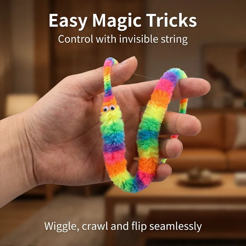 Novelty Magic Trick Toy Caterpillar Plush Stuffed Animal Creative Soft Illusion Prop for Kids Party Favor Gift 1PCS
Novelty Magic Trick Toy Caterpillar Plush Stuffed Animal Creative Soft Illusion Prop for Kids Party Favor Gift 1PCS
