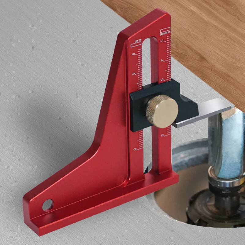 Height Gauge, 0-50mm Setup Adjustable Table Saw Depth Gauge - Aluminum Dual Scales DIY Ruler Woodworking Height Measurement Tool
Height Gauge, 0-50mm Setup Adjustable Table Saw Depth Gauge - Aluminum Dual Scales DIY Ruler Woodworking Height Measurement Tool