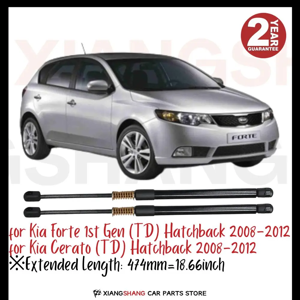 2pcs Rear Damper for Kia Forte 1st Gen (TD) Hatchback 2008-2012 WITH SPRING Trunk Boot Gas Charged Gas Struts
2pcs Rear Damper for Kia Forte 1st Gen (TD) Hatchback 2008-2012 WITH SPRING Trunk Boot Gas Charged Gas Struts