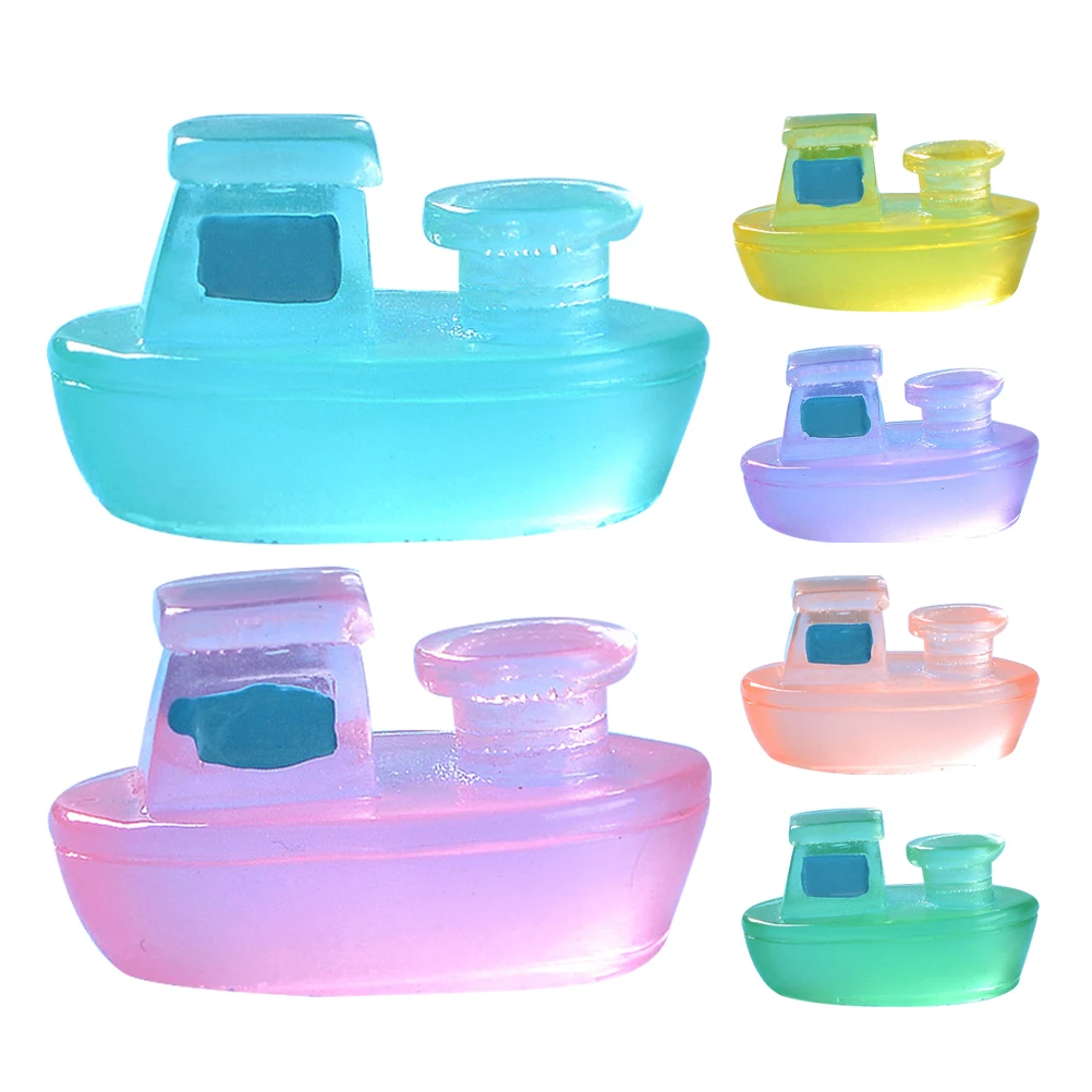 6 Pcs Glow Cruise Ship Micro Resin Cruise Ship Decor Mini Resin Figurines Garden Bonsai Landscape Adornment Micro Ships Statue
6 Pcs Glow Cruise Ship Micro Resin Cruise Ship Decor Mini Resin Figurines Garden Bonsai Landscape Adornment Micro Ships Statue