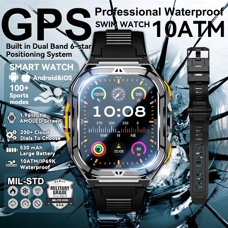 2025 New Men Military Outdoor Trex3 Watches GPS 10ATM Waterproof Smart Watch 530mAh Battery HD Bluetooth Call Sports Smartwatch
2025 New Men Military Outdoor Trex3 Watches GPS 10ATM Waterproof Smart Watch 530mAh Battery HD Bluetooth Call Sports Smartwatch