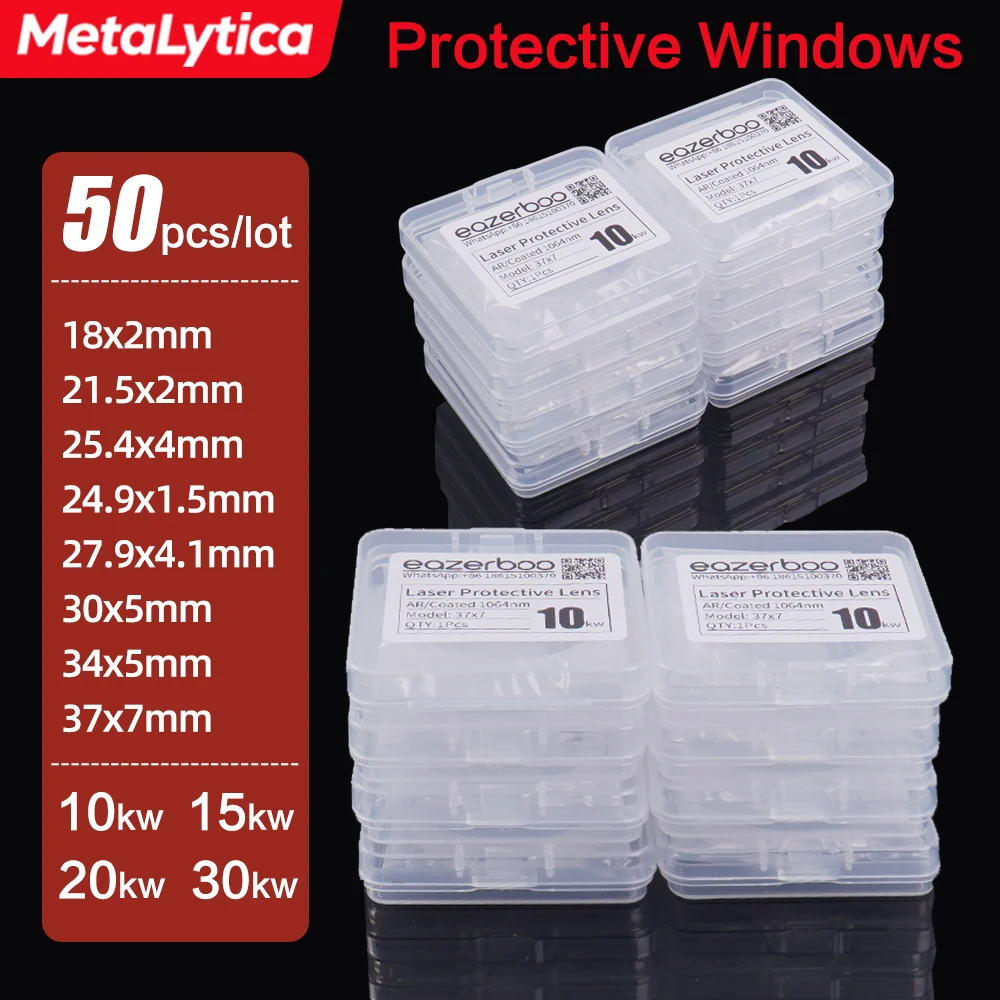 50PCS Laser Protective lens 18x2 27.9x4.1 24.9x1.5 30x5 34x5 37x7 10/20/30kw 1064nm BM111 BM110 BM109 Laser Protective Windows
50PCS Laser Protective lens 18x2 27.9x4.1 24.9x1.5 30x5 34x5 37x7 10/20/30kw 1064nm BM111 BM110 BM109 Laser Protective Windows