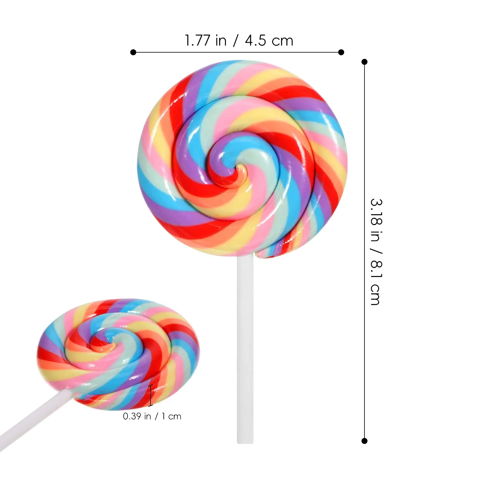 5PCS Large Simulation Lollipop Clay Diy Mobile Phone Case Stationery Box Children's Headwear Keychain Toy Accessories
5PCS Large Simulation Lollipop Clay Diy Mobile Phone Case Stationery Box Children's Headwear Keychain Toy Accessories