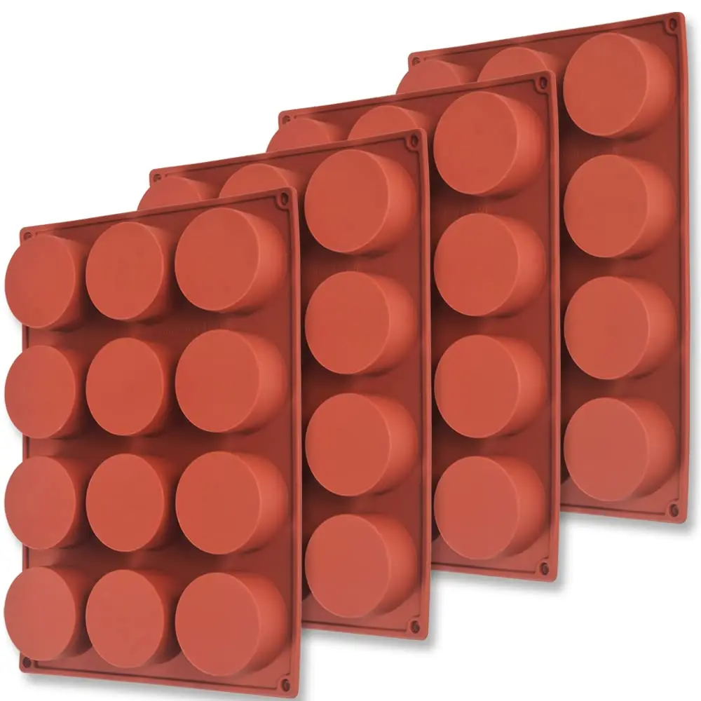 Cylinder Silicone Mold, 4 Packs 12-Cavity Round Cylinder Mold for Cake Pops, Soap Mold, Chocolate Cookie mold, Bath Bomb, Ch
Cylinder Silicone Mold, 4 Packs 12-Cavity Round Cylinder Mold for Cake Pops, Soap Mold, Chocolate Cookie mold, Bath Bomb, Ch