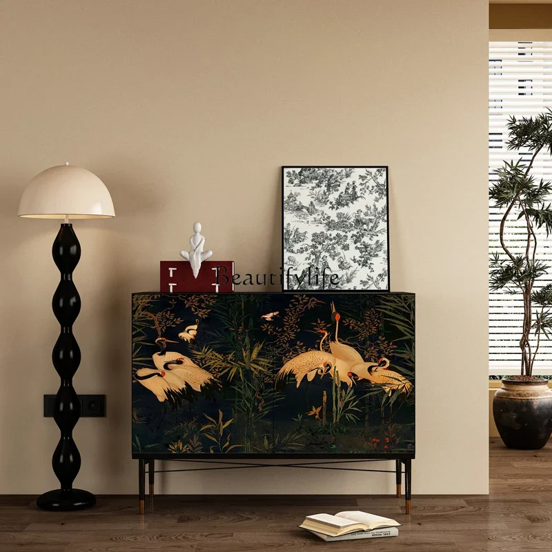 FG26Retro Entry Door Hallway Wall Cabinet Storage Integrated Painted Crane Curio Cabinet
FG26Retro Entry Door Hallway Wall Cabinet Storage Integrated Painted Crane Curio Cabinet