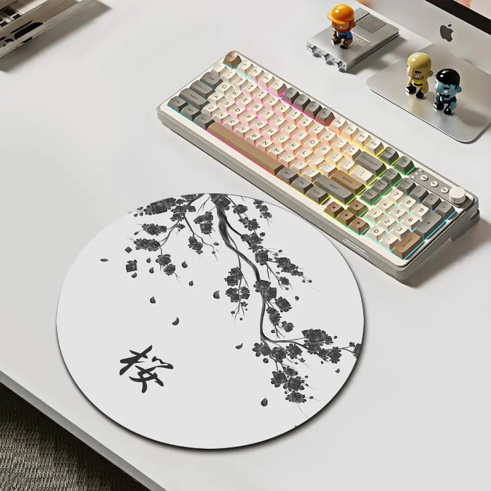 HYBXAXC High-definition Japanese cherry blossom round mouse pad, computer desk mat, keyboard mat, laptop mat, non-slip table mat
HYBXAXC High-definition Japanese cherry blossom round mouse pad, computer desk mat, keyboard mat, laptop mat, non-slip table mat