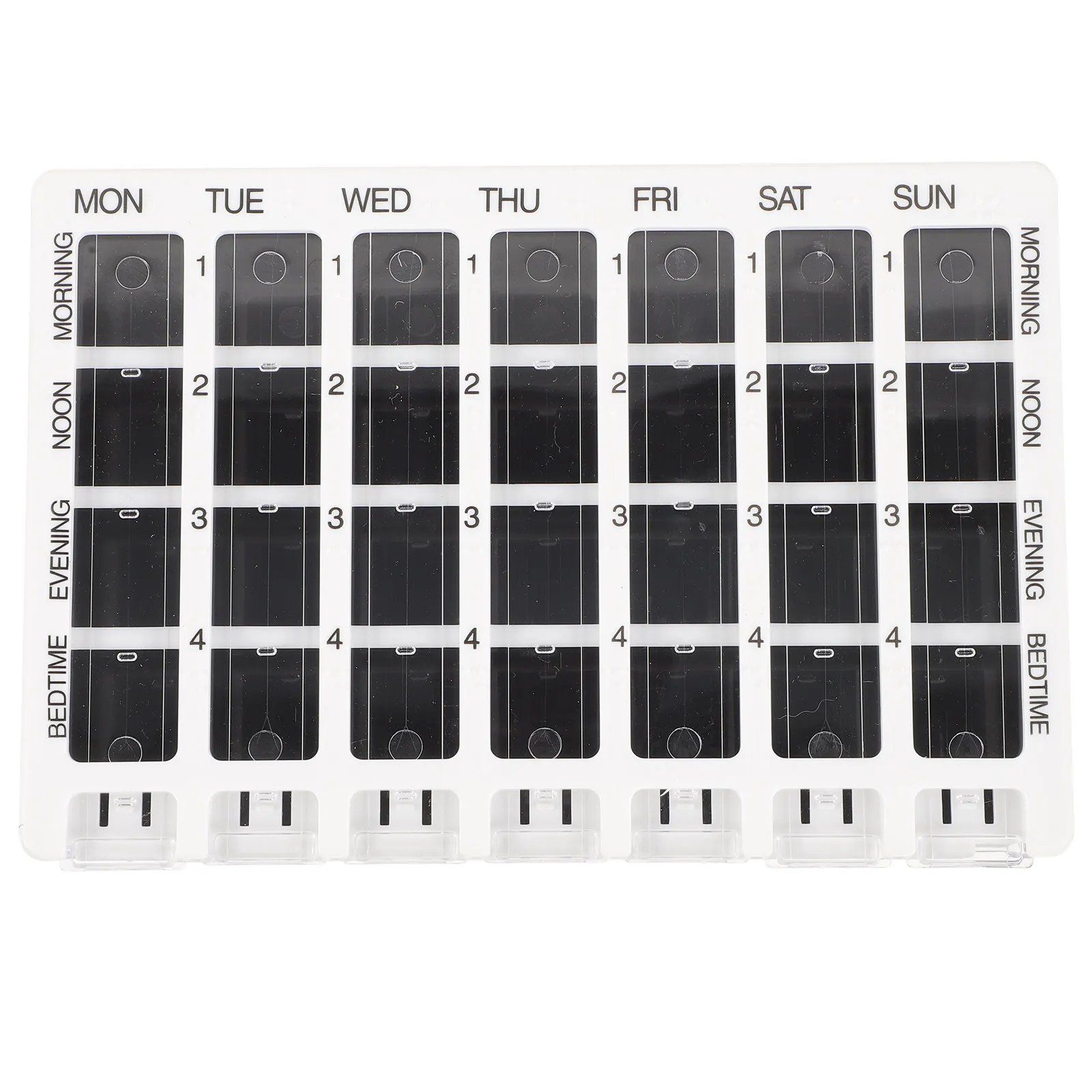Pill Organizer for Travel Locking Weekly Case Traveling Compartment Compartments
Pill Organizer for Travel Locking Weekly Case Traveling Compartment Compartments
