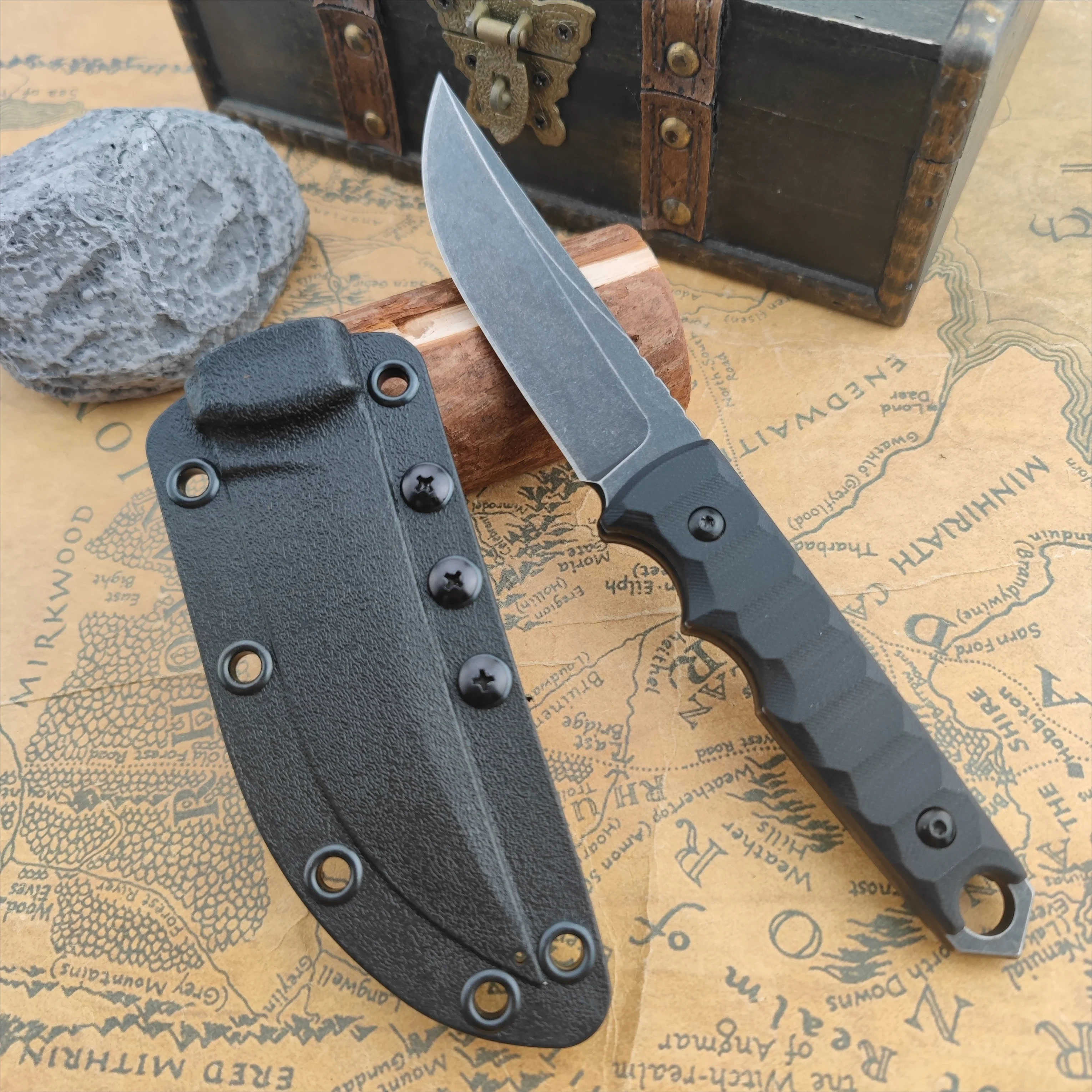 Wilderness Adventure Escape Backpack 634 High Hardness Fixed Blade Knife with Kydex Sheath Climbing Picnic Camping Fruit Knife
Wilderness Adventure Escape Backpack 634 High Hardness Fixed Blade Knife with Kydex Sheath Climbing Picnic Camping Fruit Knife