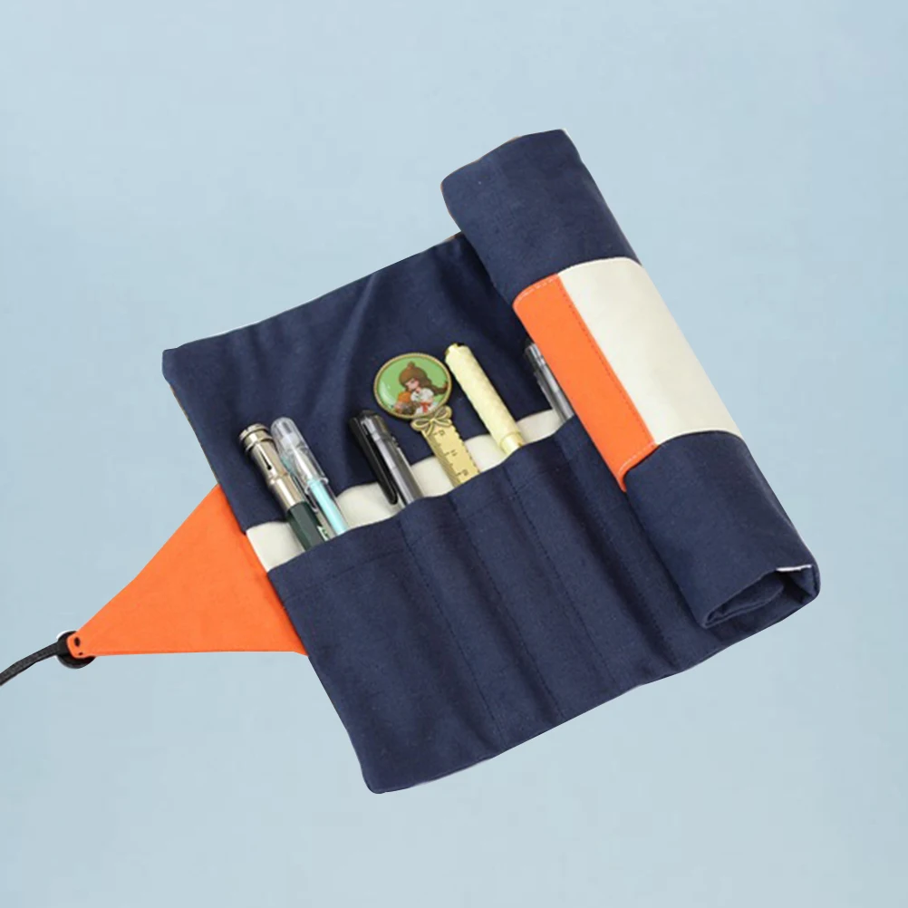 Portable Rolling Pencil Holder Storage ganizer Canvas Pattern Colored Pencils Elastic Slots Marker Brush Gel Pen String Close
Portable Rolling Pencil Holder Storage ganizer Canvas Pattern Colored Pencils Elastic Slots Marker Brush Gel Pen String Close