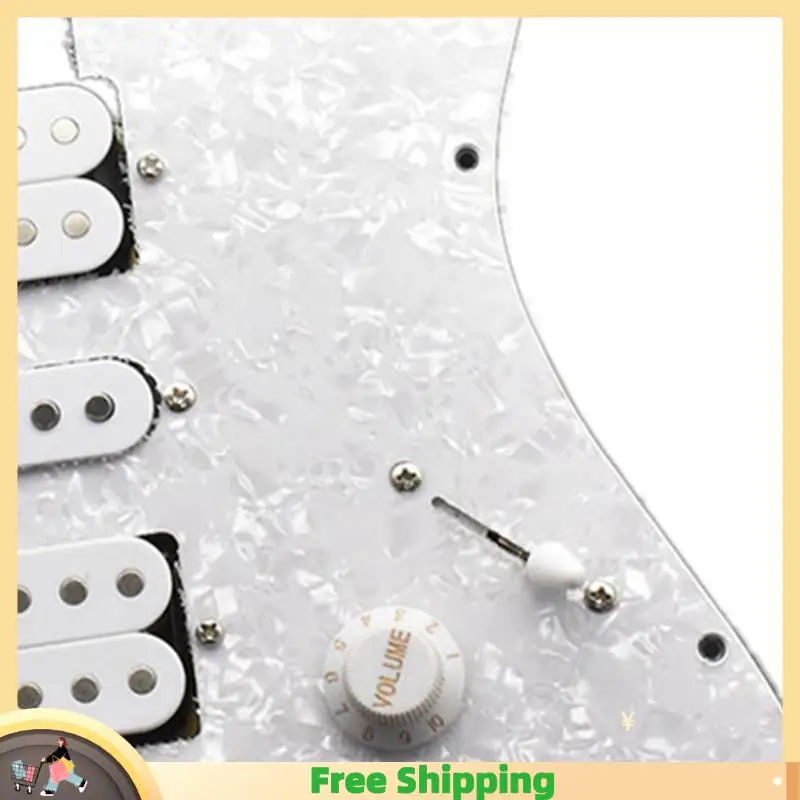 X08A ST Humbucker Guitar Pickups Prewired Pickguard Guitar Pickup White Pearl Guitar Instrument Parts
X08A ST Humbucker Guitar Pickups Prewired Pickguard Guitar Pickup White Pearl Guitar Instrument Parts
