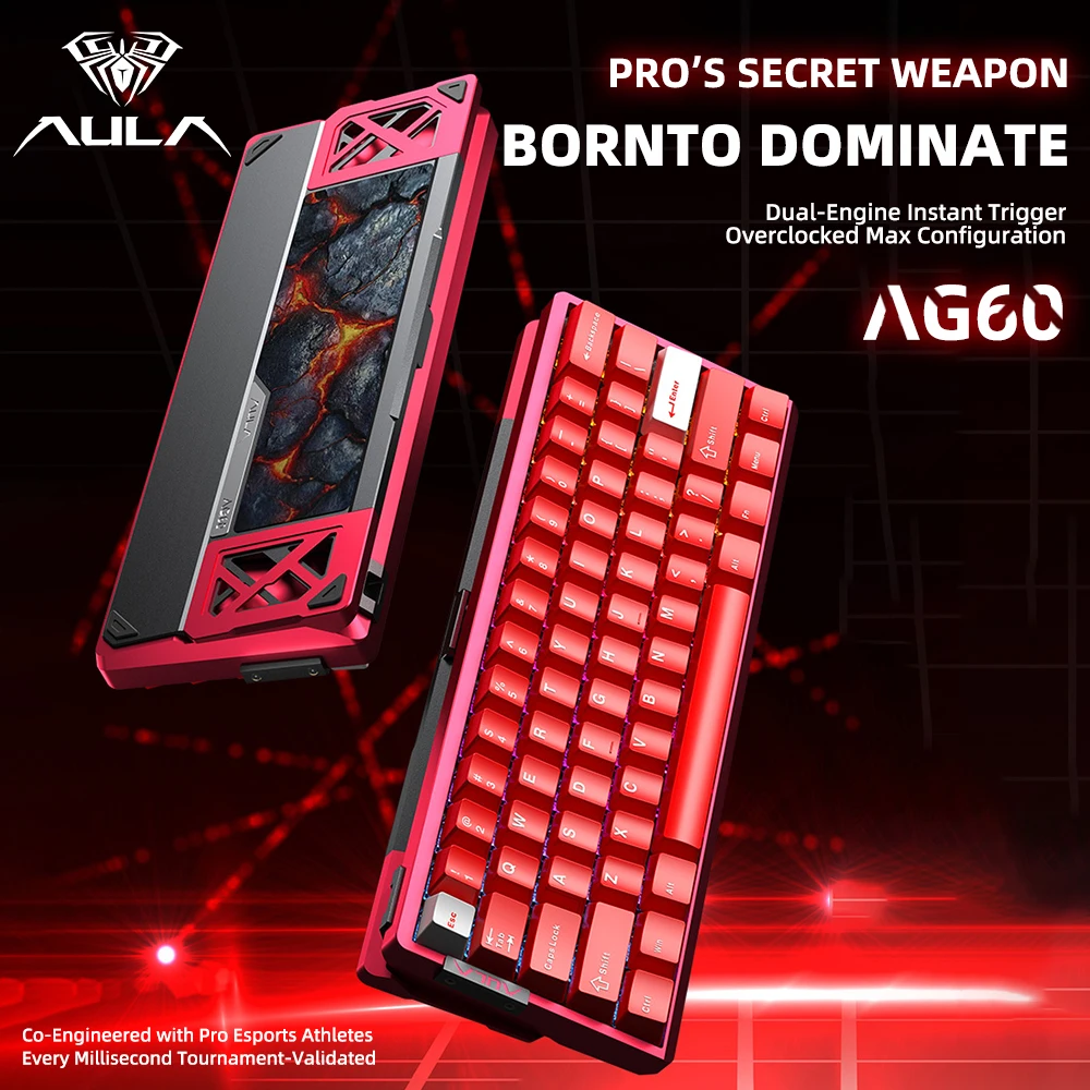 Проводная игровая механическая клавиатура AULA AG60 Pro/MAX, изготовленная на заказ полностью алюминиевая высокопроизводительная магнитная ось для киберспорта и игр FPS
Проводная игровая механическая клавиатура AULA AG60 Pro/MAX, изготовленная на заказ полностью алюминиевая высокопроизводительная магнитная ось для киберспорта и игр FPS