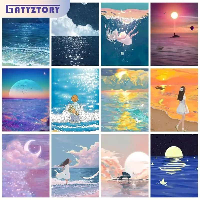 GATYZTORY DIY Painting By Numbers Paint Kit Sky And Sea Painting Decors Adults Crafts Diy Gift Canvas Painting Coloring By Numbe
GATYZTORY DIY Painting By Numbers Paint Kit Sky And Sea Painting Decors Adults Crafts Diy Gift Canvas Painting Coloring By Numbe