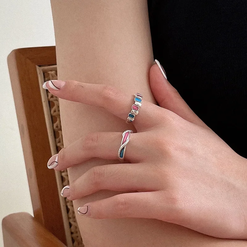 Fashion Silver Color Unique Colorful Strip Rings for Women Girls Jewelry Adjustable Finger Ring for Ladies Party Birthday Gift
Fashion Silver Color Unique Colorful Strip Rings for Women Girls Jewelry Adjustable Finger Ring for Ladies Party Birthday Gift