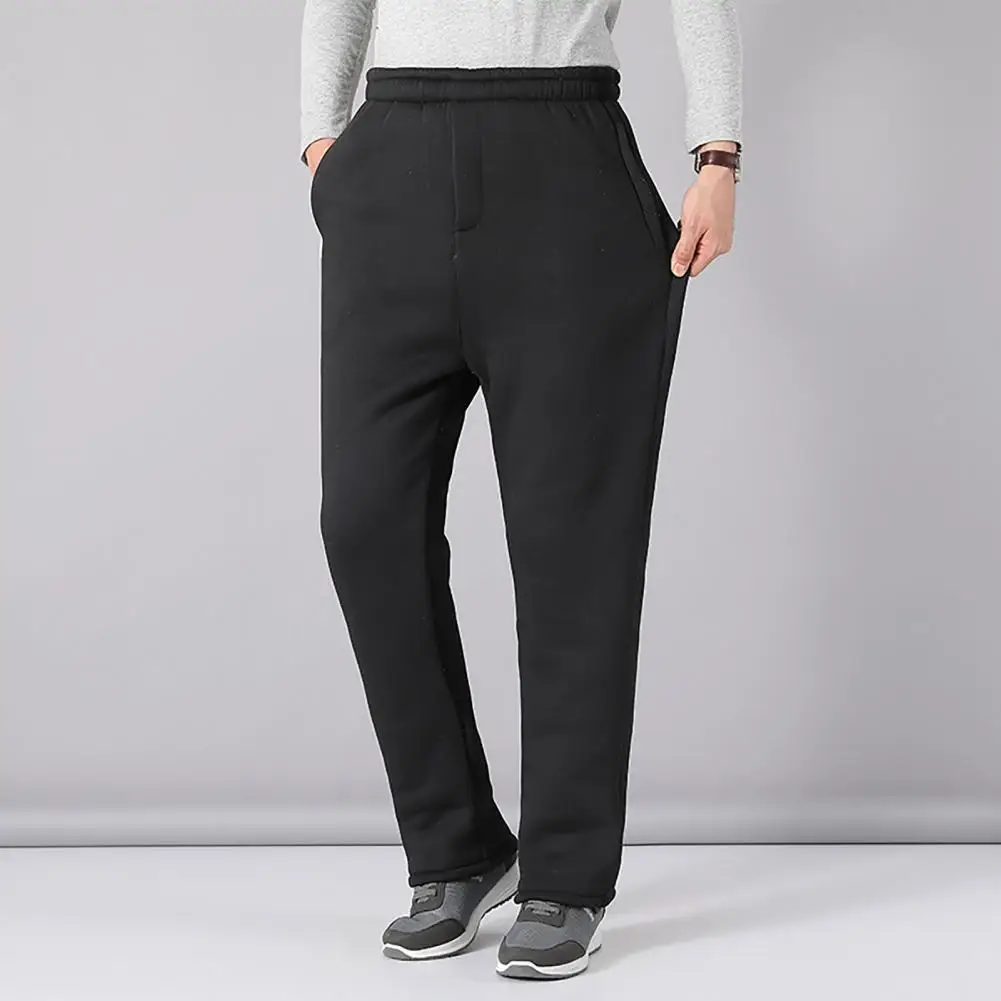 Men Fleece Pants Mid-aged Men's Loose Wide Leg Warm Sweatpants with Plush Lining Plus Size Pockets Winter Loose Pants
Men Fleece Pants Mid-aged Men's Loose Wide Leg Warm Sweatpants with Plush Lining Plus Size Pockets Winter Loose Pants