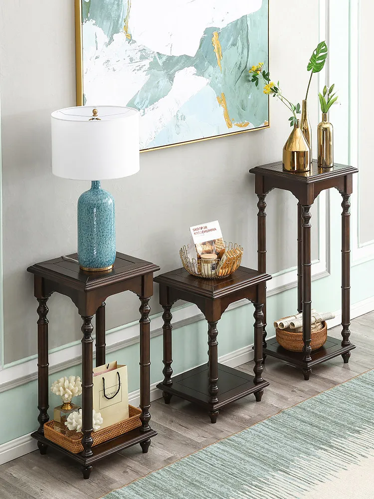 PYJ all solid wood flower stand high storage balcony European high-end living room floor display stand
PYJ all solid wood flower stand high storage balcony European high-end living room floor display stand