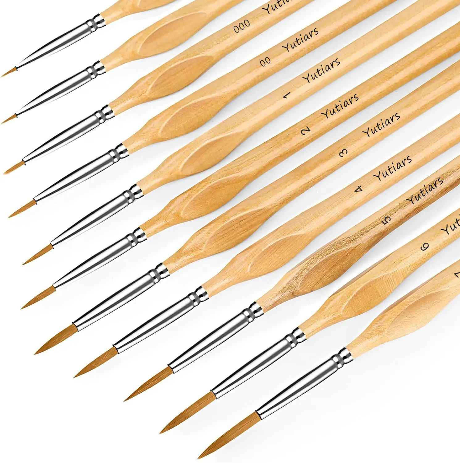 11pcs Premium Miniature Detail Paint Brush Set With Natural Wood Triangle Rod For Watercolor Oil Craft Models Line Drawing Great
11pcs Premium Miniature Detail Paint Brush Set With Natural Wood Triangle Rod For Watercolor Oil Craft Models Line Drawing Great