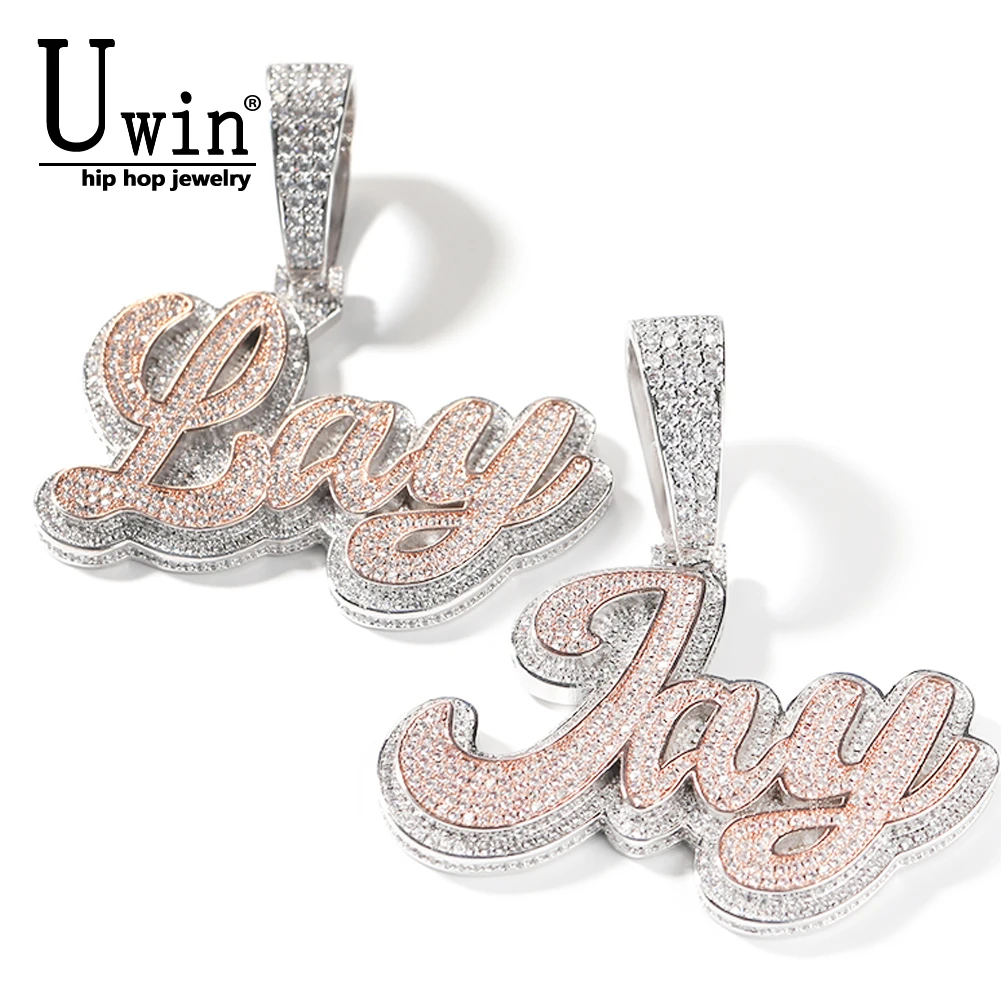 Uwin Custom Double Color Letters Pendant Heavy Name Necklace For Women Full Setting Iced Out Cubic Zircon Fashion Hiohop Jewelry
Uwin Custom Double Color Letters Pendant Heavy Name Necklace For Women Full Setting Iced Out Cubic Zircon Fashion Hiohop Jewelry