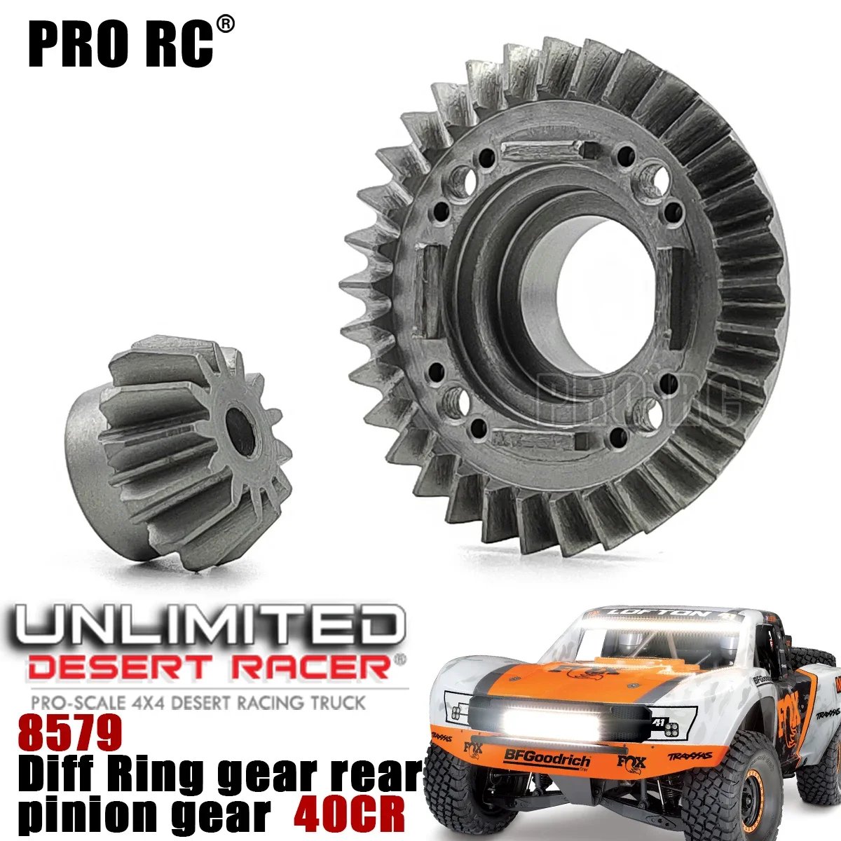 40CR HD Steel 8579 Комплект задних колец дифференциала для Traxxas 1/7 Unlimited Desert Racer UDR RC Part
40CR HD Steel 8579 Комплект задних колец дифференциала для Traxxas 1/7 Unlimited Desert Racer UDR RC Part